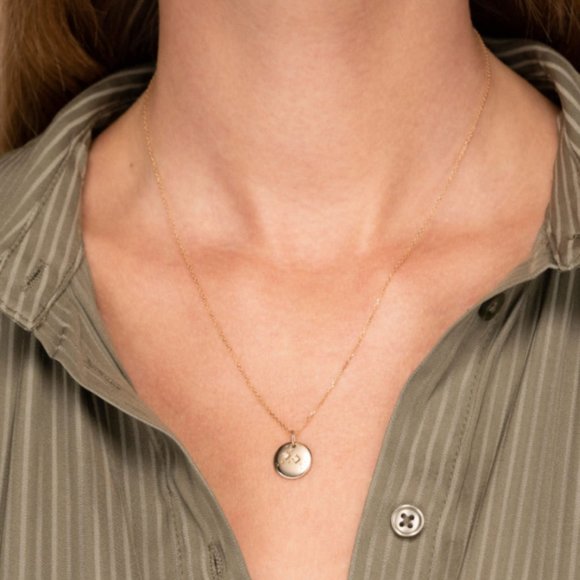 MEJURI - Libra Necklace 14k Gold - Picture 2 of 4